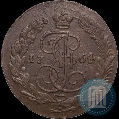 Picture 5 kopecks 1764 year ЕМ 