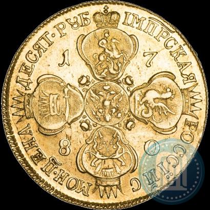 Picture 10 roubles 1780 year СПБ 