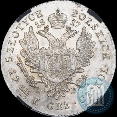 Фото 5 злотых 1817 года IB 