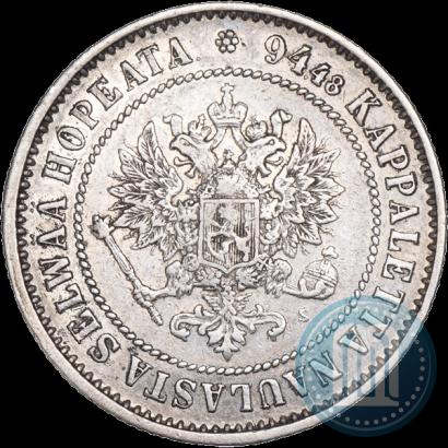 Picture 1 markka 1872 year S 