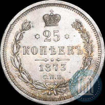 Picture 25 kopecks 1873 year СПБ-НІ 