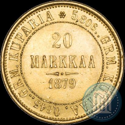 Picture 20 markkaa 1879 year S 