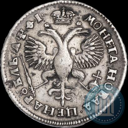 Фото 1 рубль 1719 года OK "Портрет в латах"