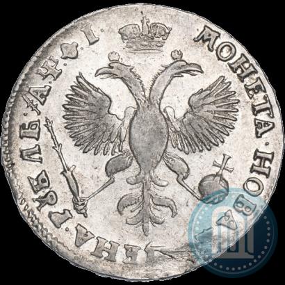 Фото 1 рубль 1719 года OK "Портрет в латах"