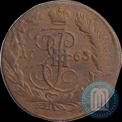 Фото 5 копеек 1763 года ЕМ 
