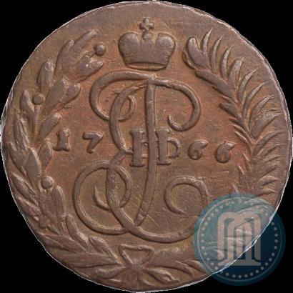 Фото 2 копейки 1766 года ММ 