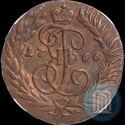 Фото 2 копейки 1766 года ММ 
