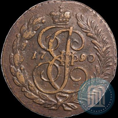 Фото 2 копейки 1790 года АМ 