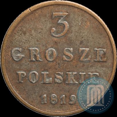 Picture 3 grosze 1819 year IB 