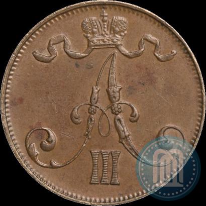 Picture 5 pennia 1889 year  