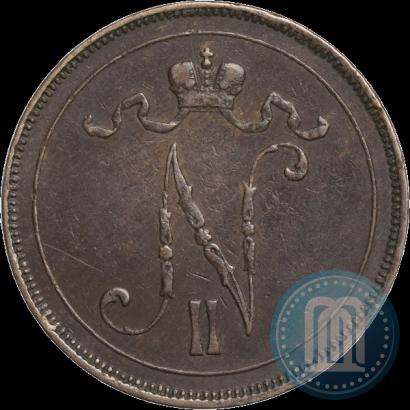 Picture 10 pennia 1895 year  