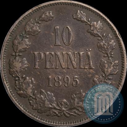 Picture 10 pennia 1895 year  