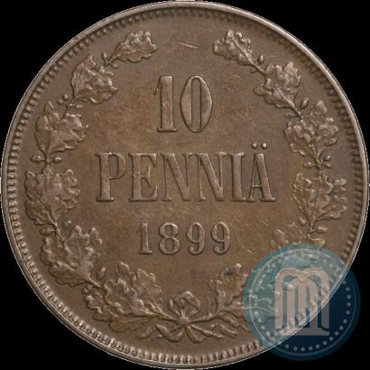 Picture 10 pennia 1899 year  