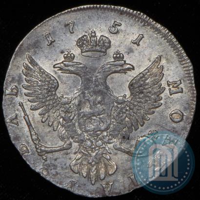 Фото 1 рубль 1751 года ММД 