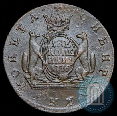 Фото 2 копейки 1776 года КМ 