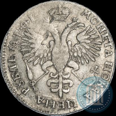 Фото 1 рубль 1719 года OK "Портрет в латах"