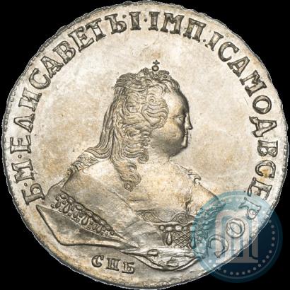 Фото 1 рубль 1749 года СПБ 
