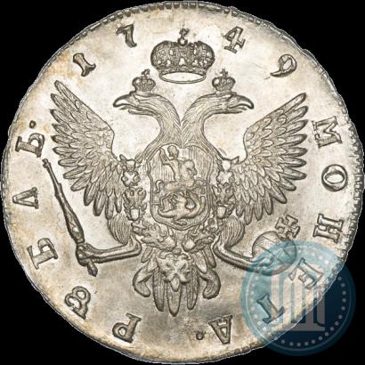 Фото 1 рубль 1749 года СПБ 