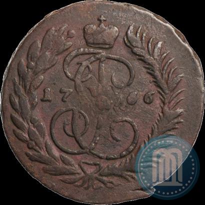 Фото 2 копейки 1766 года ММ 