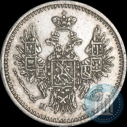 Фото 5 копеек 1853 года СПБ-HI 