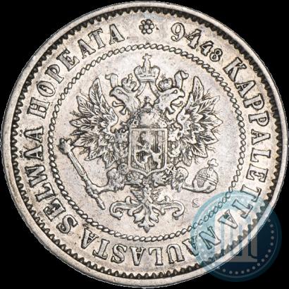 Picture 1 markka 1872 year S 
