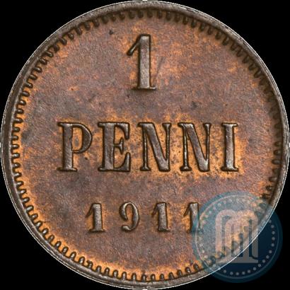 Picture 1 penni 1911 year  