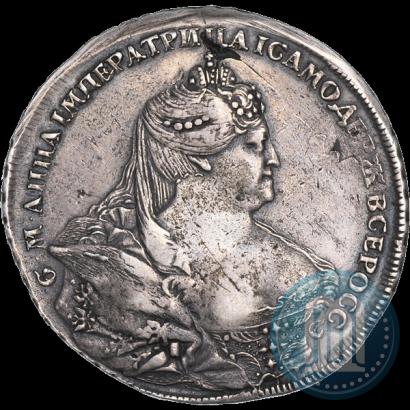 Фото 1 рубль 1737 года  "Работы Гедлингера"