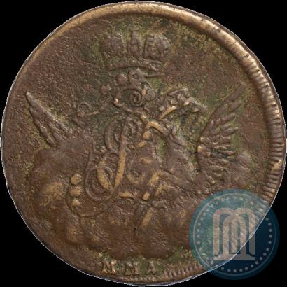 Фото 1 копейка 1755 года ММД 