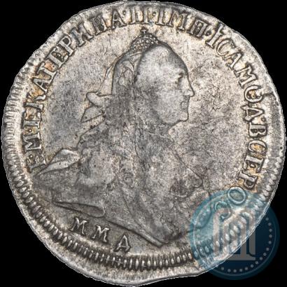 Фото 15 копеек 1765 года ММД 