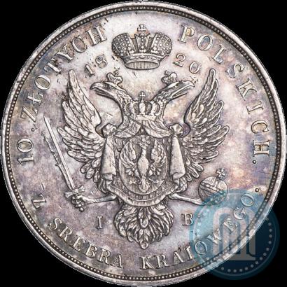 Picture 10 złotych 1820 year IB 