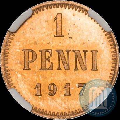 Фото 1 пенни 1917 года  