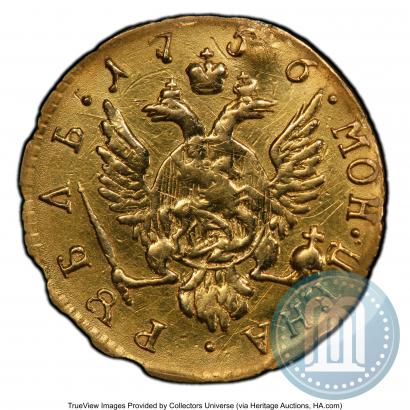 Фото 1 рубль 1756 года  