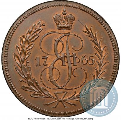 Фото 1 копейка 1765 года ЕМ 