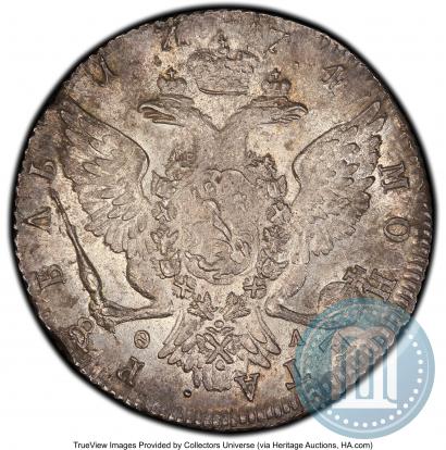 Фото 1 рубль 1774 года СПБ-ФЛ 