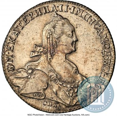 Фото 1 рубль 1774 года СПБ-ФЛ 