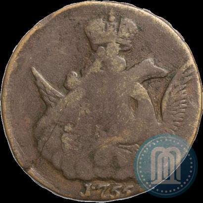 Фото 1 копейка 1755 года  