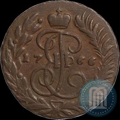 Фото 2 копейки 1766 года ММ 