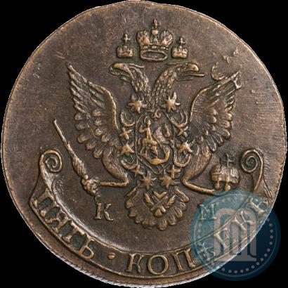 Фото 5 копеек 1786 года КМ 