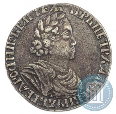 Фото Полтина 1702 года  "Без лент у венка"