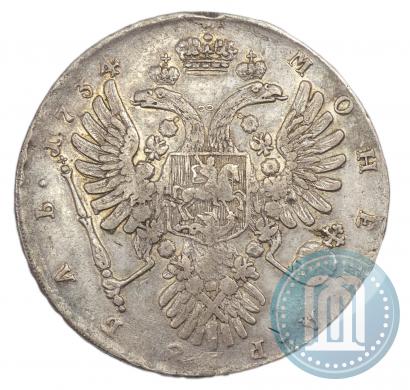 Фото 1 рубль 1734 года  "Тип 1735 года"