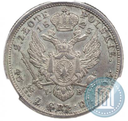 Фото 2 злотых 1823 года IB 