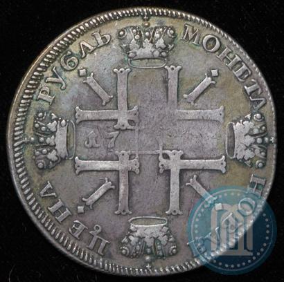 Фото 1 рубль 1725 года СПБ "Солнечный, в наплечниках"