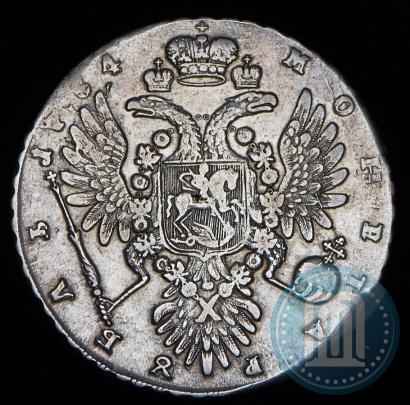 Фото 1 рубль 1734 года  "Тип 1735 года"