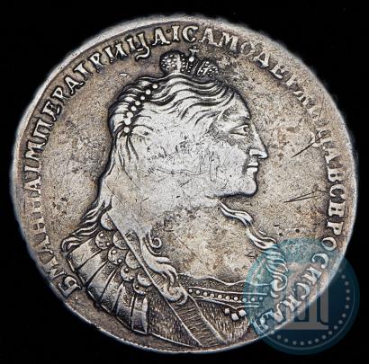 Фото 1 рубль 1736 года  "Тип 1735 года"