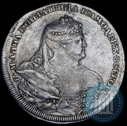 Фото 1 рубль 1737 года  "Работы Гедлингера"