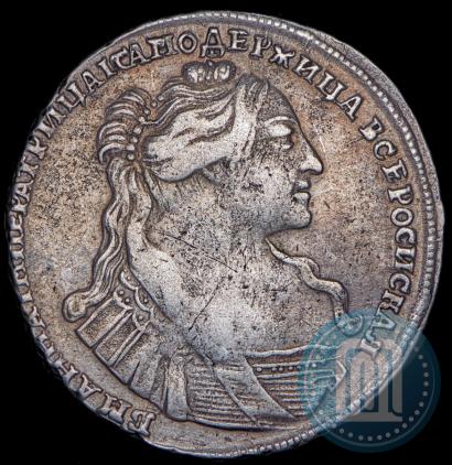 Picture Poltina 1737 year  "Type of 1735"