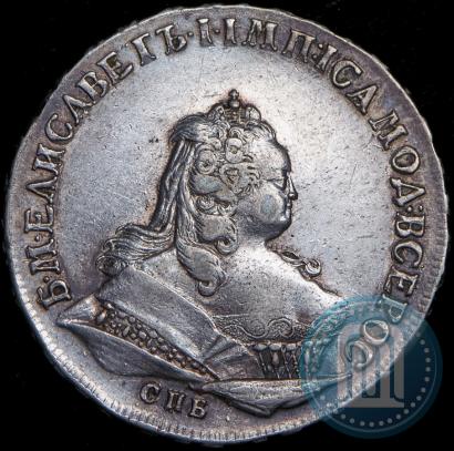 Фото 1 рубль 1744 года СПБ 