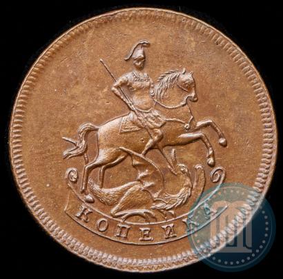 Picture 1 kopeck 1757 year  