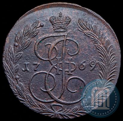 Picture 5 kopecks 1769 year ЕМ 