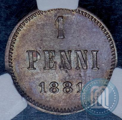 Фото 1 пенни 1881 года  